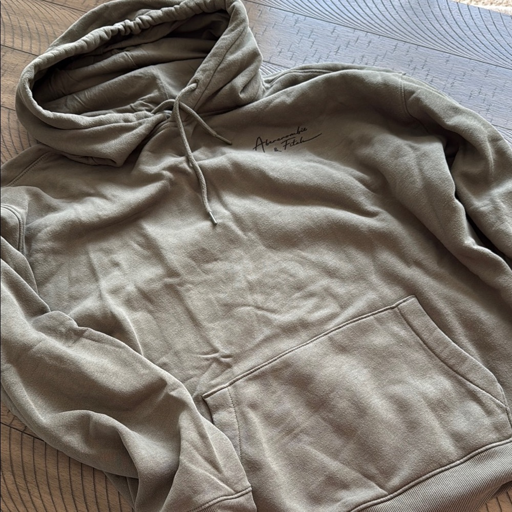 Abercrombie Men's Olive Hoodie